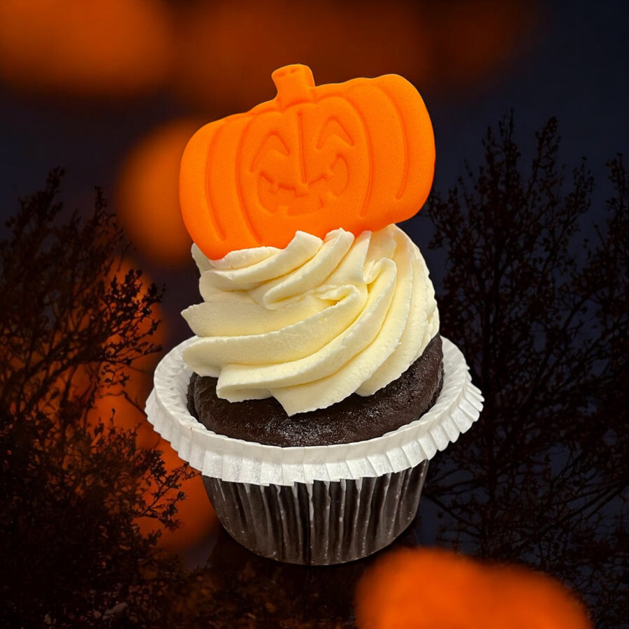 Halloween Kürbis Cupcake, glutenfrei! (erhältlich von 1.-31.10)!