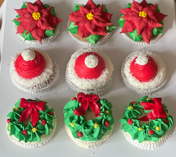 Xmas-Cupcakes, 9er-Set