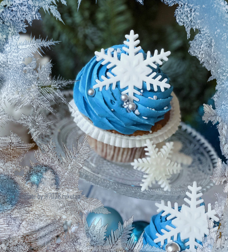 Schneeflocken Cupcake