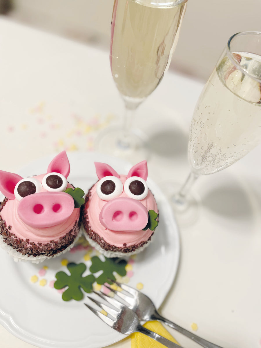 Silvester-Glücksbringerschweinchen Cupcake (ab 27.12 erhältlich!)