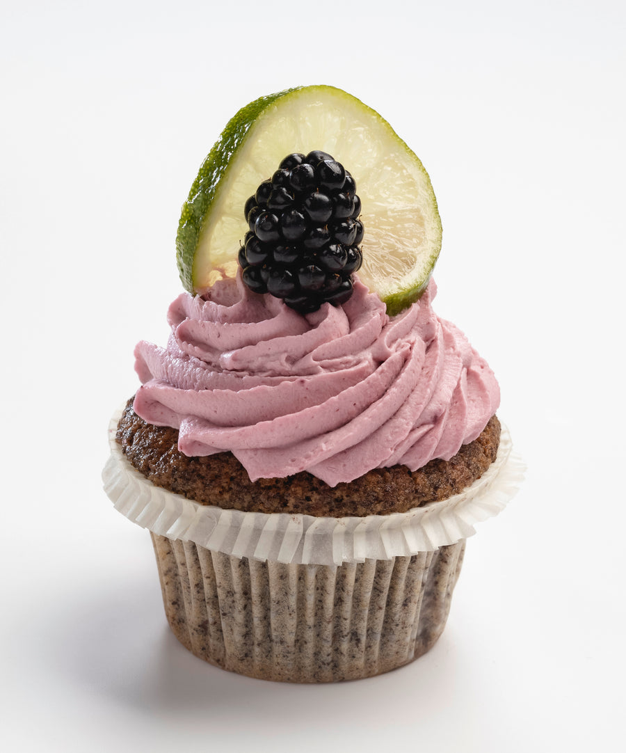 Brombeer-Limetten Cupcake, glutenfrei! (von Mai bis Anfang Oktober erhältlich)