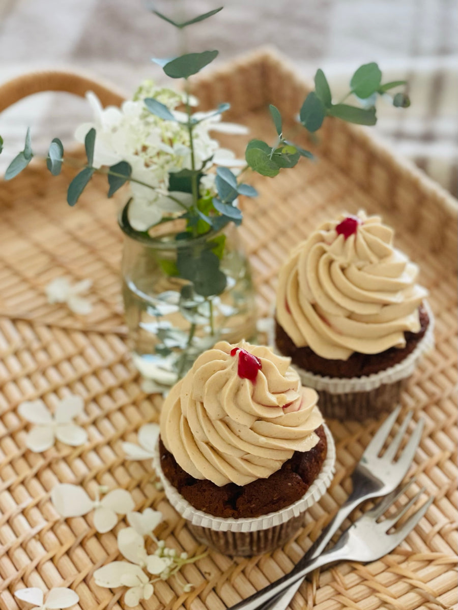 Erdnuss Cupcake - laktosefrei, vegan & glutenfrei!
