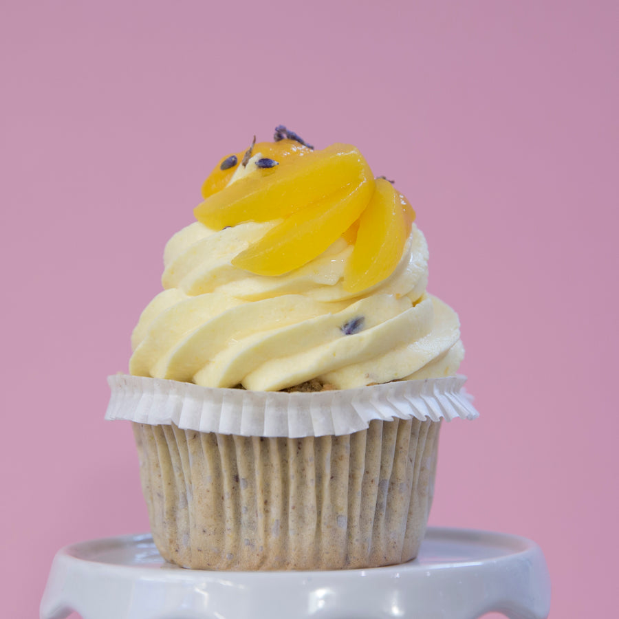 Marille-Lavendel Cupcake, glutenfrei!