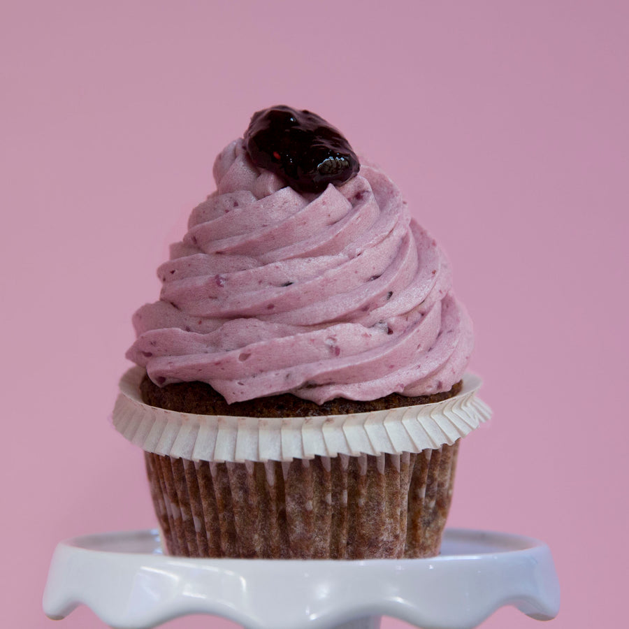 Waldbeer Cupcake - laktosefrei, vegan & glutenfrei!